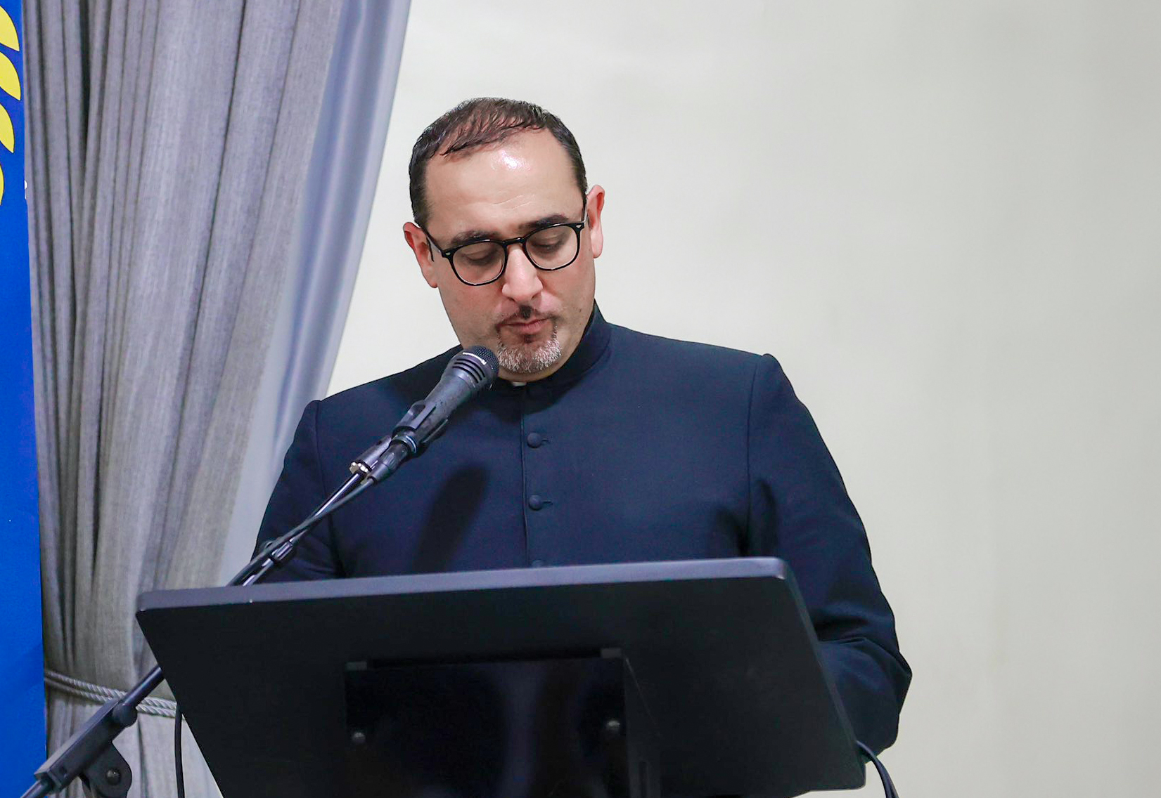 Father Bashar Fawadleh, parish priest of Christ the Redeemer Latin Church in Taybeh