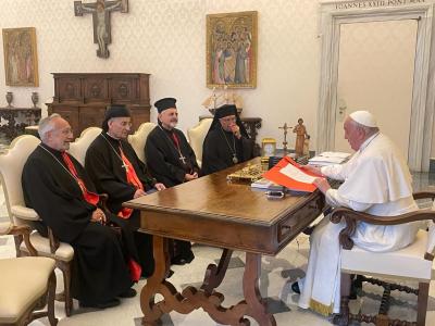 البابا فرنسيس يلتقي بطاركة الشرق الكاثوليك