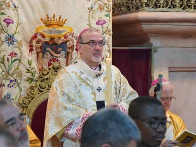 الكاردينال بييرباتيستا بيتسابالا  بطريرك القدس للاتين