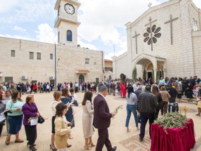 أحد الشعانين كنيسة اللاتين الطيبة