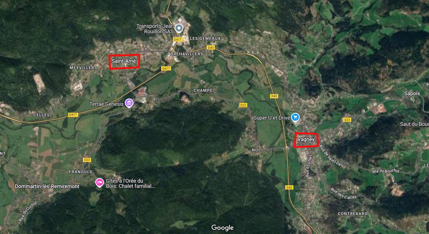 Vagney et Saint-Amé