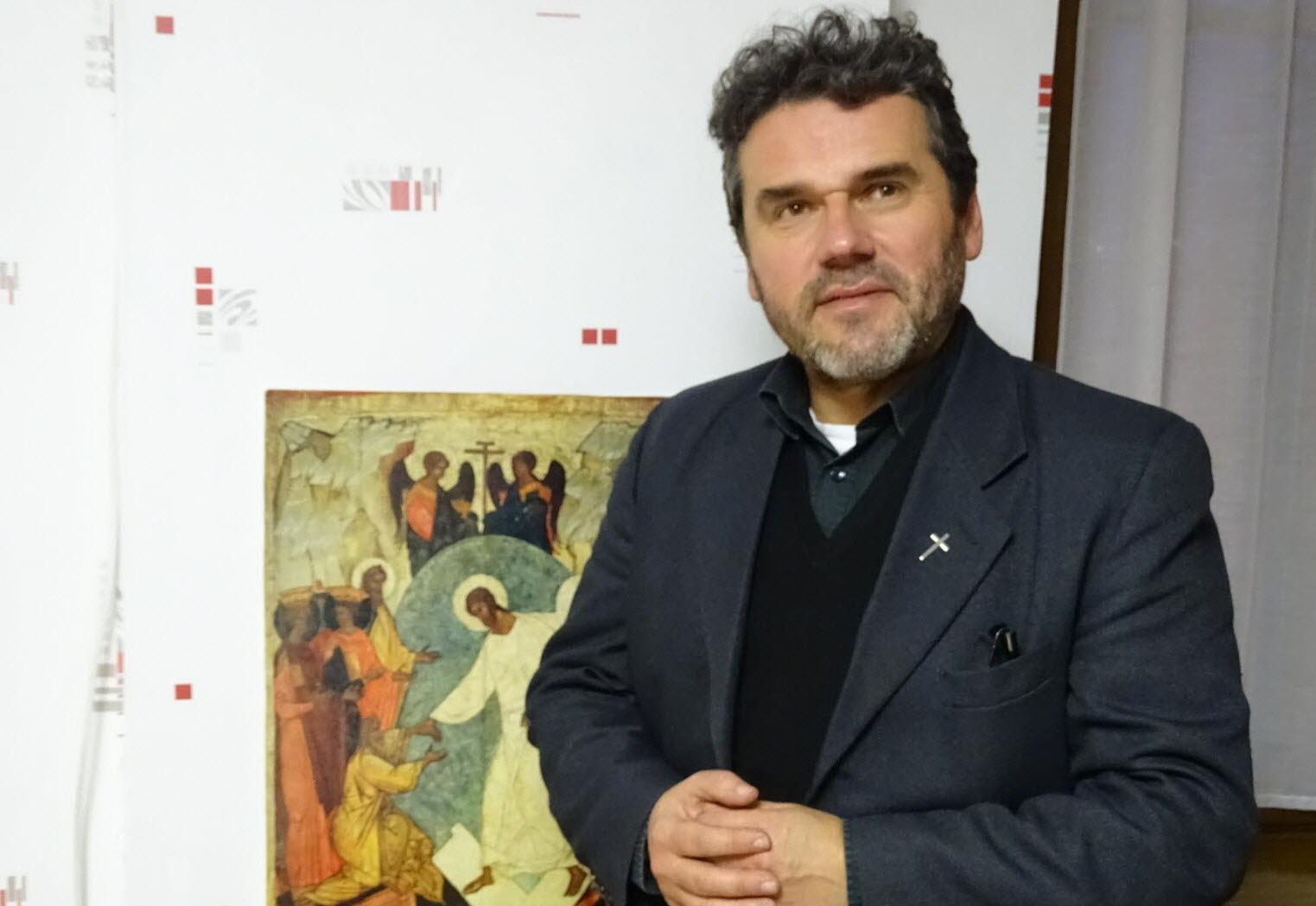 Le Père Piotr Wilk, curé de la paroisse de Saint-Amé des Troix vallées et du Ban de Vagney